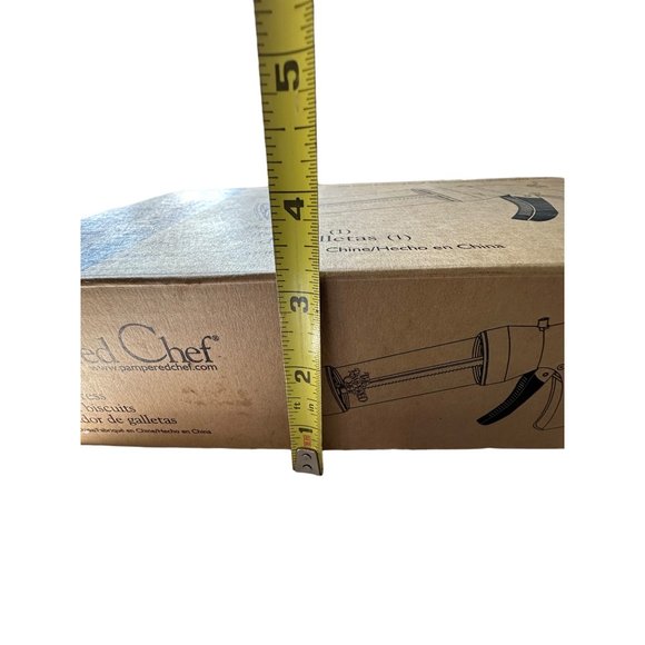 Pampered Chef #1525 manual cookie press in box with pamphlet - Picture 8 of 8